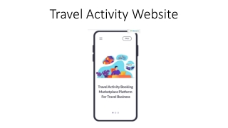 Travel Activity Website
