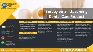 Survey on an Upcoming Dental Care Product