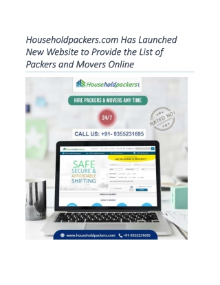 Householdpackers has Launched New Website to Provide the List of Packers and Movers Online