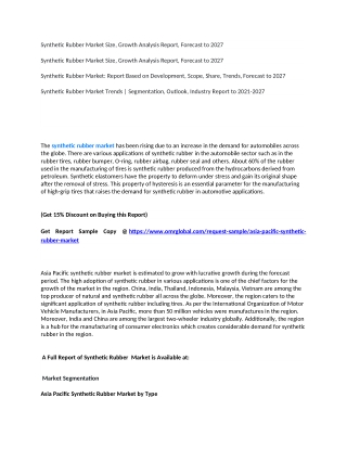 Synthetic Rubber Market