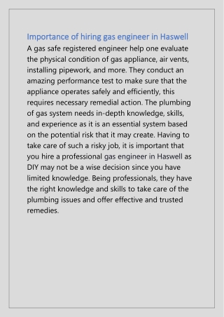Experienced Plumber in Ludworth
