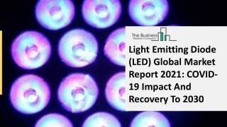 Global Light Emitting Diode (LED) Market Opportunities And Strategies To 2030