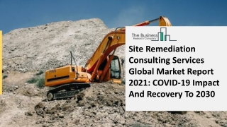 Site Remediation Consulting Services Market 2021: Global Growth, Trends