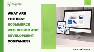 What are the best eCommerce web design and development companies?