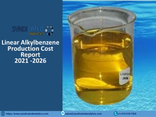 Linear Alkylbenzene Production Cost PDF 2021-2026 | Syndicated Analytics