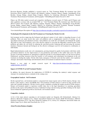 Impact of Covid 19 Analysis on Soil Treatment Market