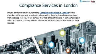 Compliance Services in London - Office Compliance