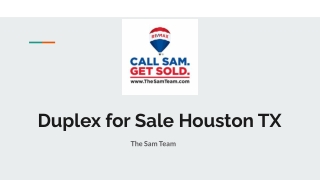 Duplex for Sale Houston TX
