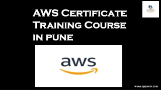 AWS Certification PPT pune