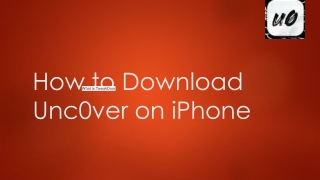 How to Download Unc0ver on iPhone