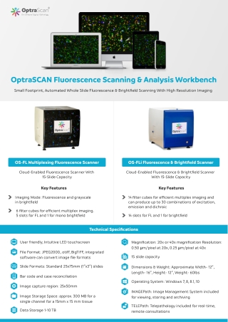 Fluorescence Digital Pathology Scanner-OptraSCAN