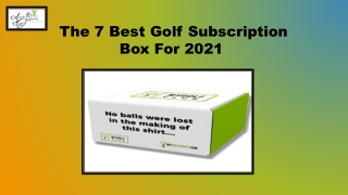 The 7 Best Golf Subscription Box For 2021