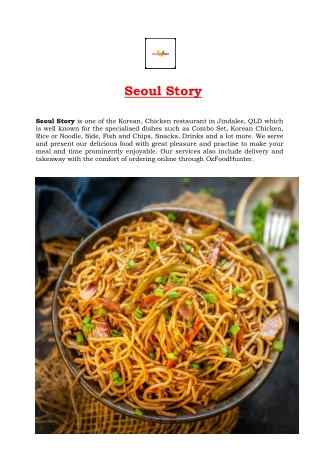 5% Off – Seoul Story Korean Restaurant Delivery Jindalee, QLD