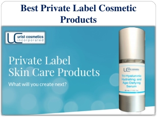 Best Private Label Cosmetic Products