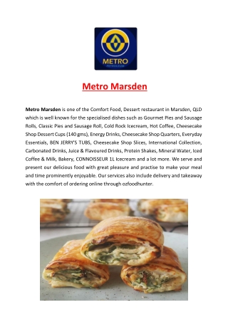 Metro Marsden Restaurant Delivery & takeaway, QLD | 5% off