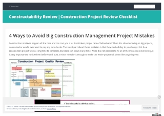 4 ways to avoid big construction management project mistakes
