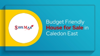 Budget Friendly House for Sale in Caledon East