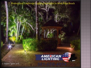 Professional Landscape Lighting Specialist In West Palm Beach