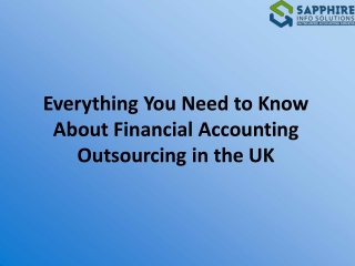 Everything You Need to Know About Financial Accounting Outsourcing in the UK