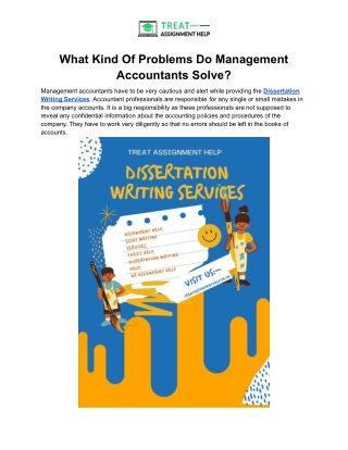 What Kind Of Problems Do Management Accountants Solve_