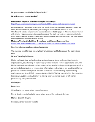 Why Moderna Vaccine Market is Skyrocketing?