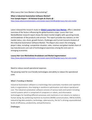 Luxury Hair Care Market