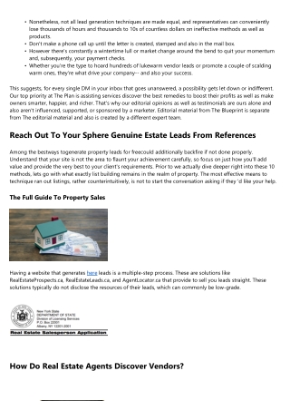 7 Steps To Obtaining Leads As A Brand-new Real Estate Agent - Property