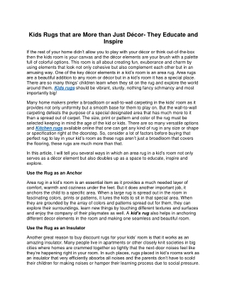 Kids Rugs