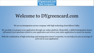 Online Immigration Services Provider | DYgreencard