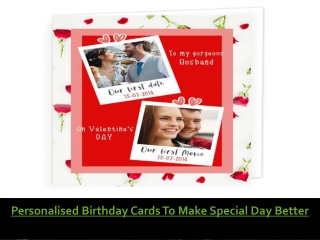 Personalised birthday cards