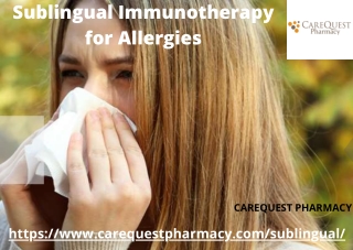 Sublingual Immunotherapy Los Angeles