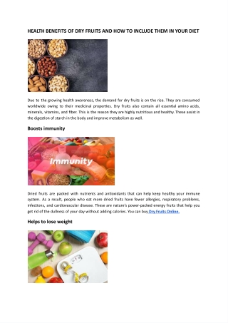 Healthy Benefits of Dry Fruits and How to Include Them In Your Diet