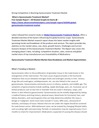 Gynecomastia Treatment Market