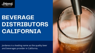 BEVERAGE DISTRIBUTORS CALIFORNIA