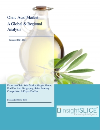 Oleic Acid Market Share, Trends, Analysis and Forecasts, 2021-2031