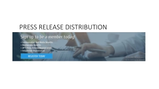 PRESS RELEASE DISTRIBUTION PPT