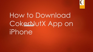 How to Download CokerNutX App on iPhone