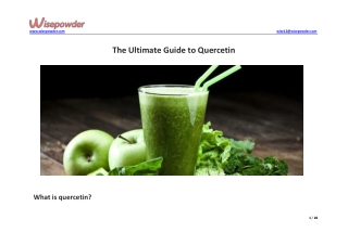 The Ultimate Guide to Quercetin