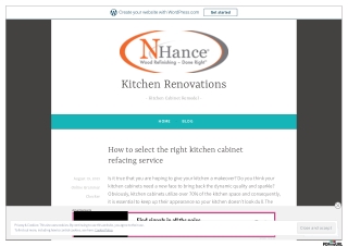 How to select the right kitchen cabinet refacing service