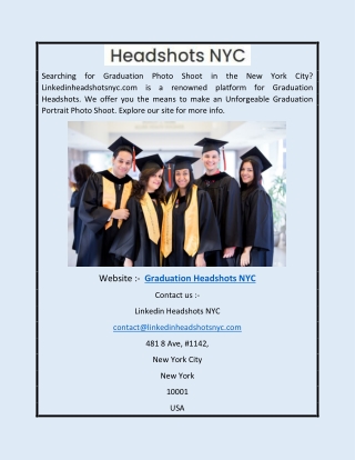 Graduation Headshots NYC | Linkedinheadshotsnyc.com