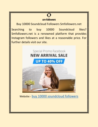 Buy 10000 Soundcloud Followers | Smfollowers.net