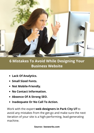 6 Mistakes To Avoid While Designing Your Business Website
