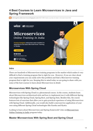 trainingeducationservices.blogspot.com-4 Best Courses to Learn Microservices in Java and Spring Framework