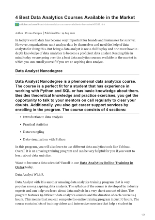 articlescad.com-4 Best Data Analytics Courses Available in the Market