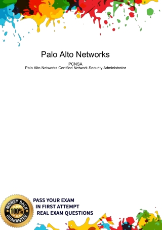 Prepare Palo Alto Networks PCNSA Dumps Questions Answers  -  dumpsforsure.com