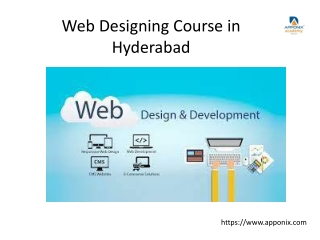 Web Designing and Developemnt