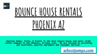 Bounce House Rentals Peoriaaz