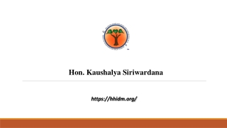 Hon. Kaushalya Siriwardana