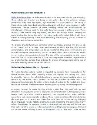 Wafer Handling Robots Market