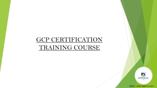 GCP CERTIFICATION TRAINING COURSE
